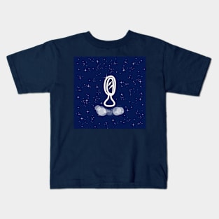 mirror, image, image building, beauty, inspiration, charm, reflection, technology, light, universe, cosmos, galaxy, shine, concept Kids T-Shirt